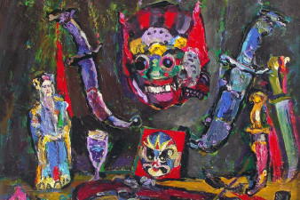 Восточный натюрморт. 2013. Холст, масло. 80х90